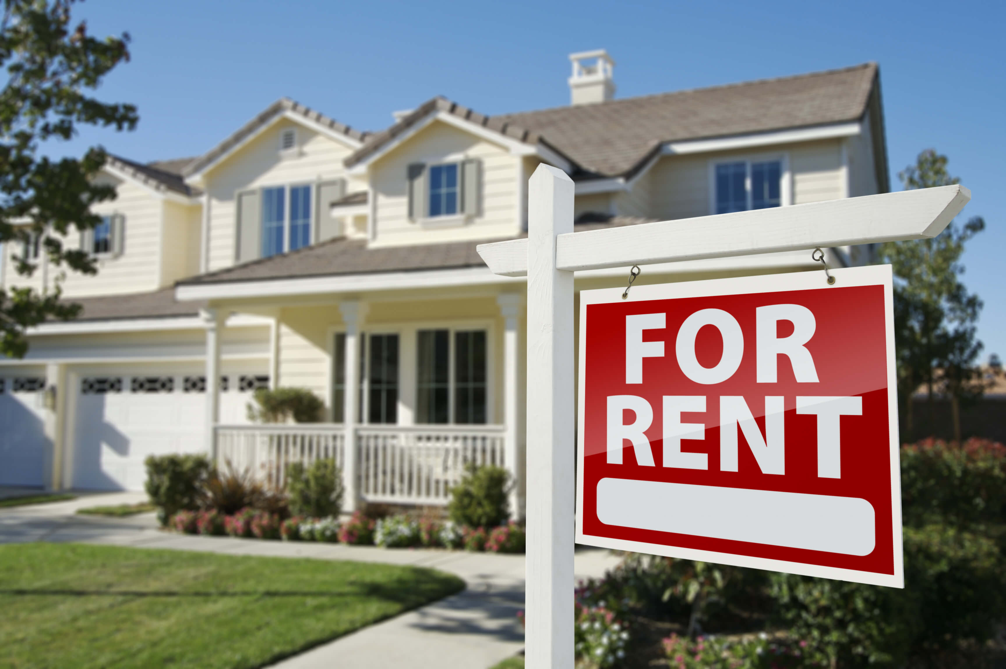 A rental property protected by landlord insurance.