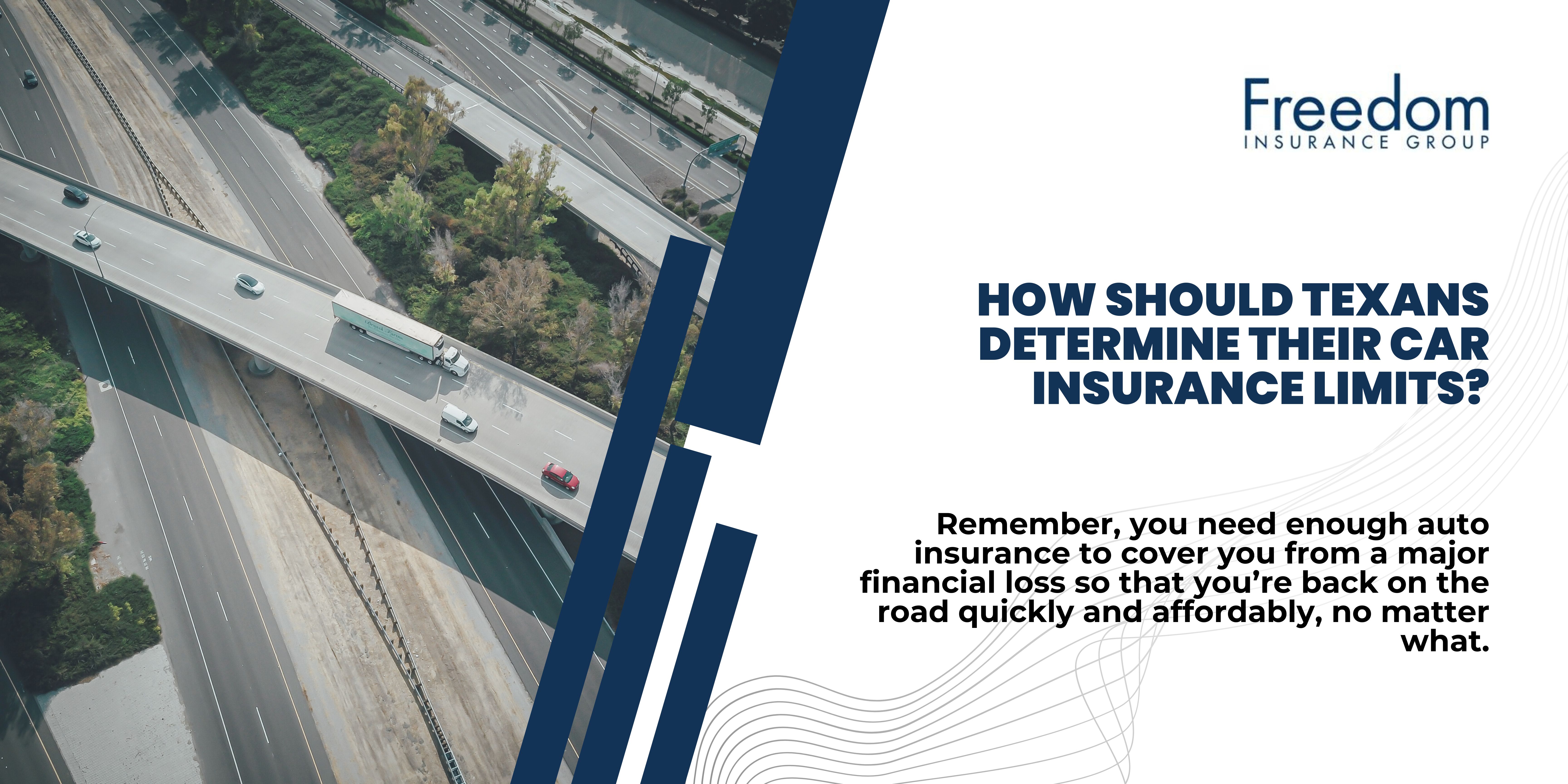 A banner with a picture of highways as well as an overpass with vehicles passing.