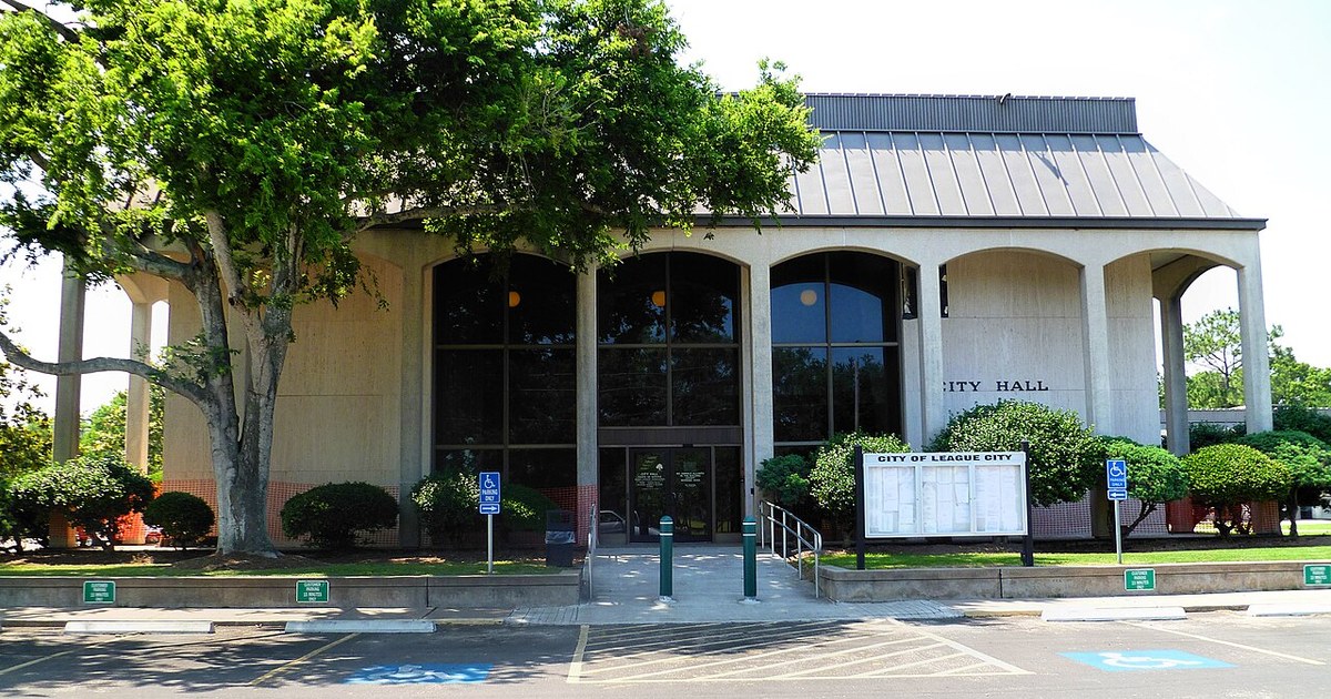 City Hall. League City, Texas, USA. 77573 League City Texas City Hall