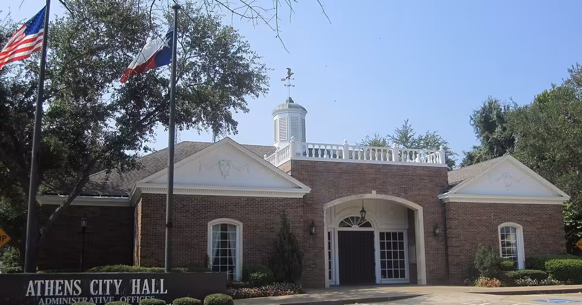 I took photo with Canon camera in Athens, TX. Athens, TX, City Hall IMG 0571