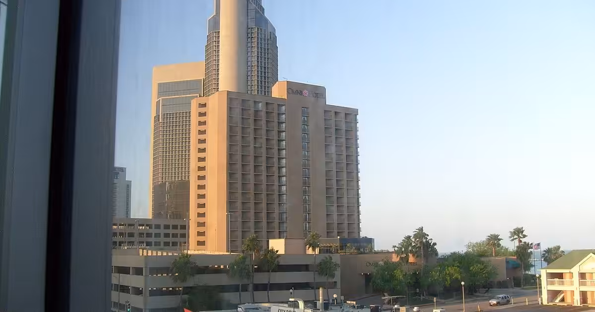 From Corpus Christi Harbor, downtown, Buildings Corpus Christi, Texas, downtown (14595991922)