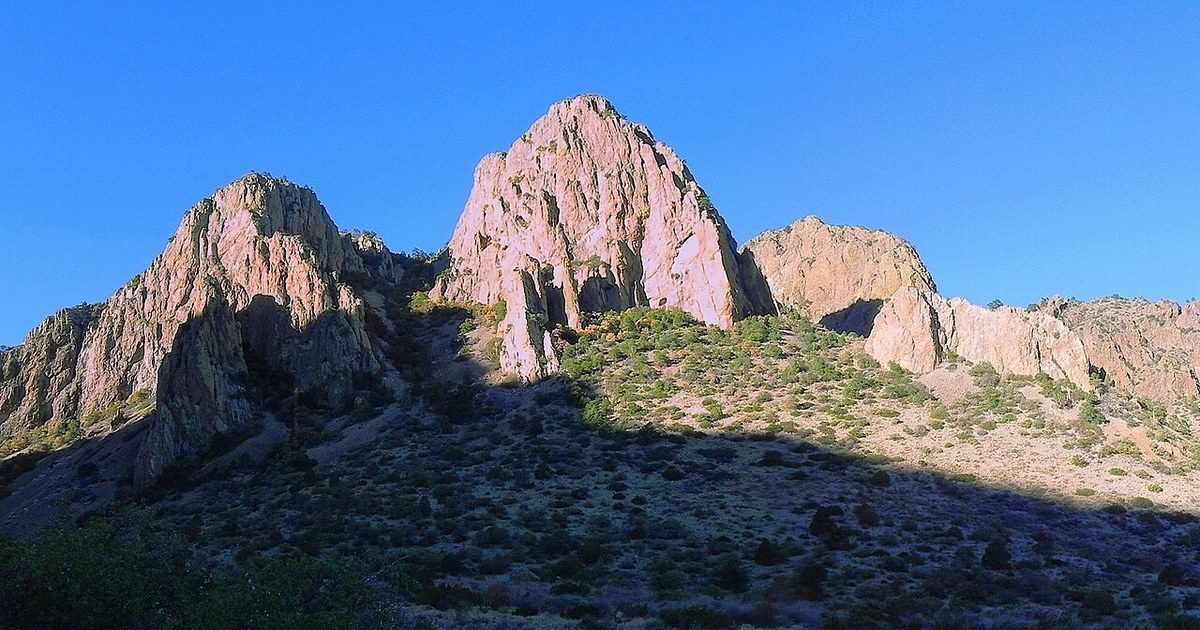 Northeast aspect of Mount Huffman in Texas' Big Bend National Park. United States. Mount Huffman (Texas)