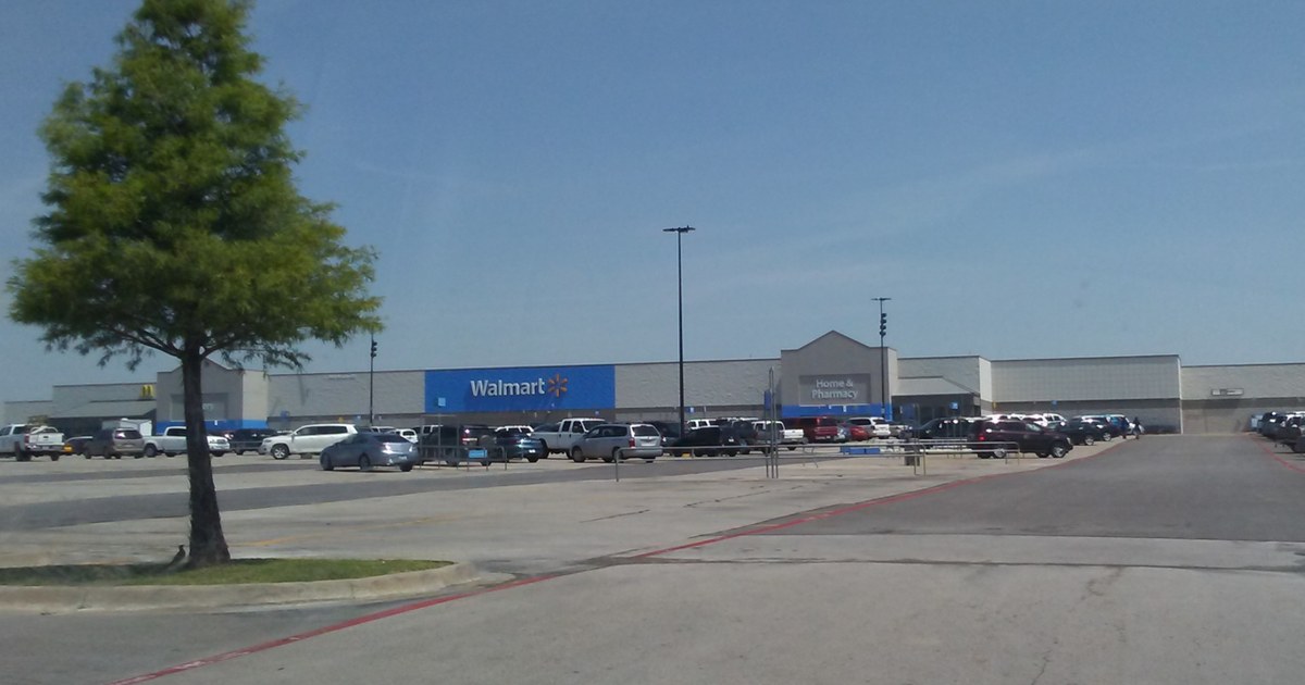 In the photo appears to be Walmart in North Richland Hills, Texas that opened in 1991. Walmart in NRH, Texas