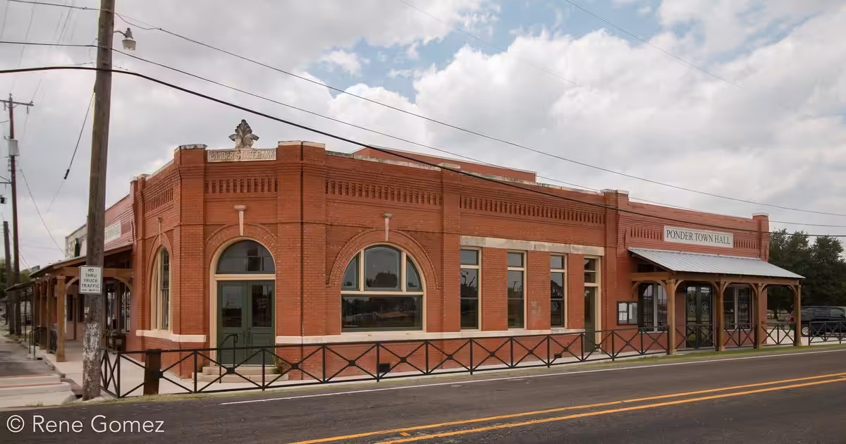 Ponder is a town in Denton County, Texas, United States. The population was 2,442 in 2020.