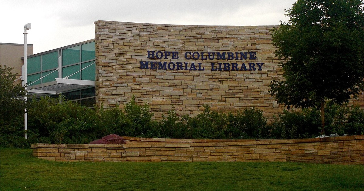 Hope Columbine Memorial Library at Columbine High School in Columbine , Colorado . Hope Columbine Memorial Library