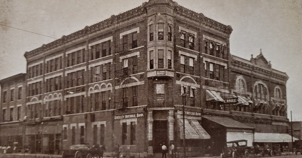 Street view of Greeley Opera House Greeley Opera House, 1911