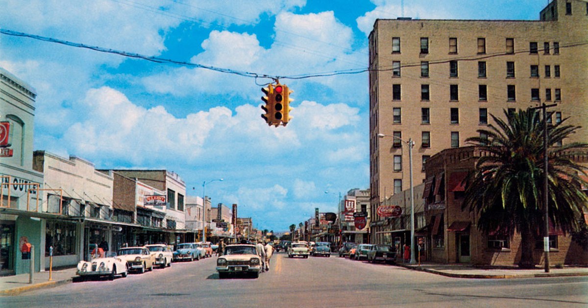 Jackson Street, Harlingen, Texas, 1957. Jackson Street, Harlingen, Texas, 1957