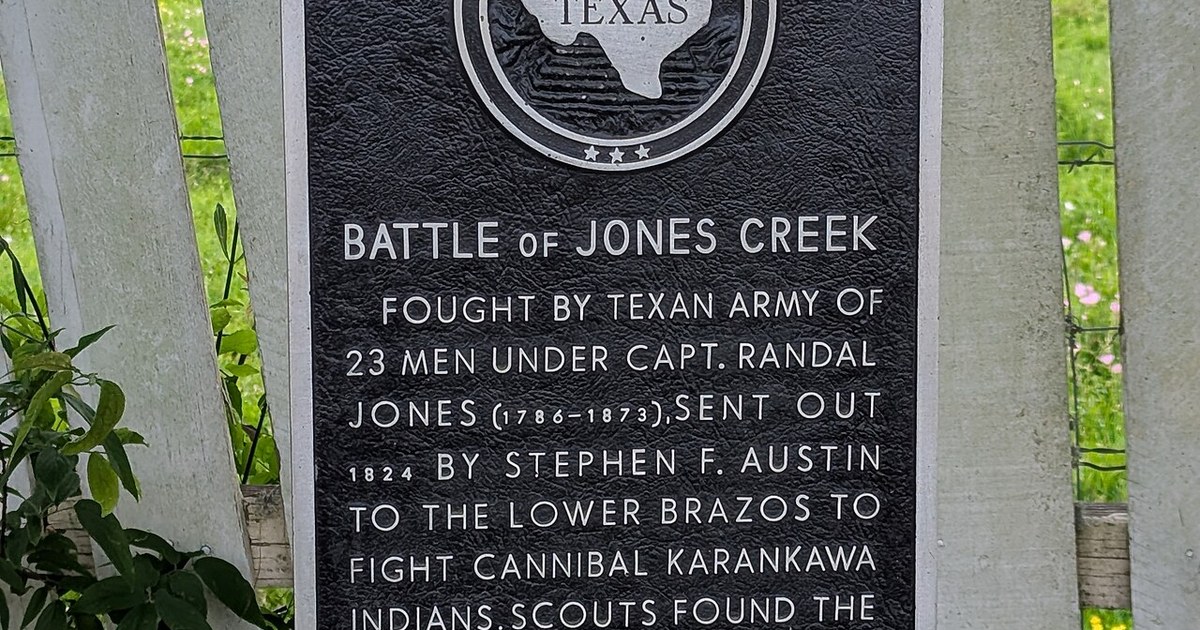 Battle of Jones Creek Texas Historical Marker Battle of Jones Creek
