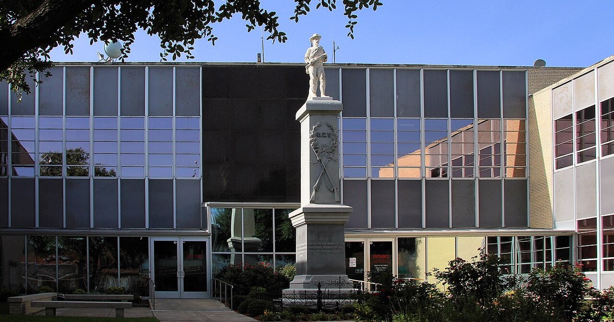 The Kaufman County Courthouse in Kaufman, Texas, United States. Kaufman county tx courthouse