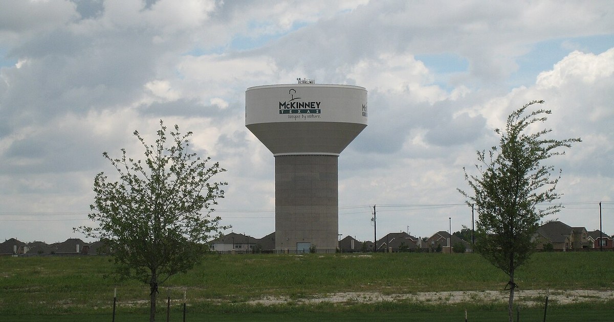 McKinney, Texas water tower Mckinneywater