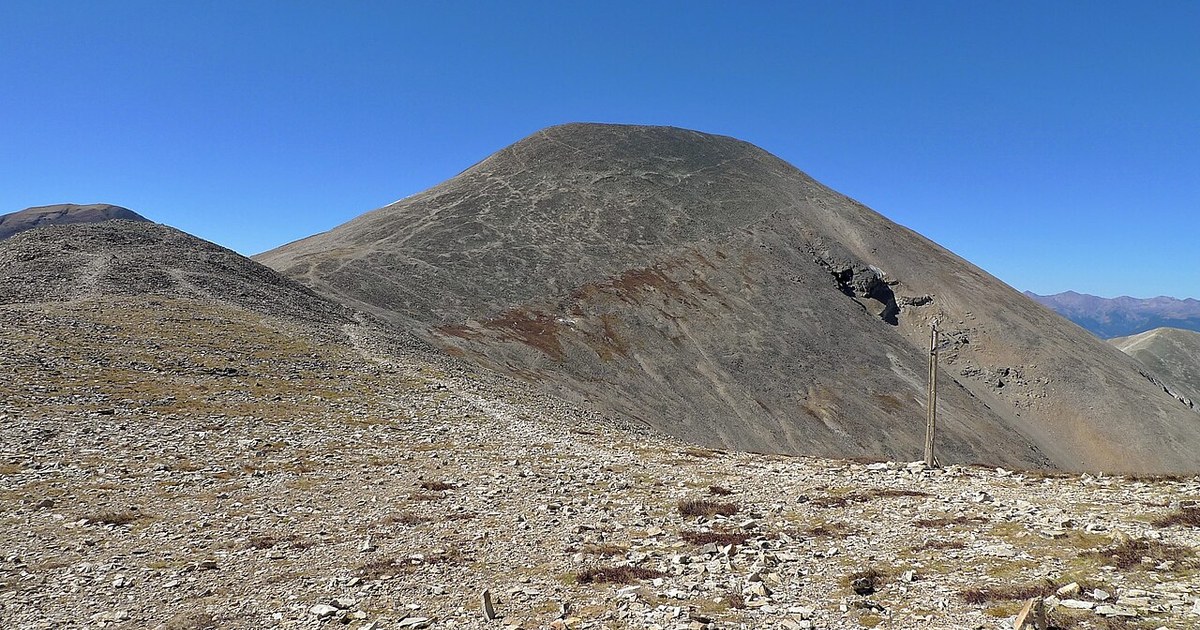 Northeast aspect of Mount Sheridan in Colorado Mount Sheridan, Colorado