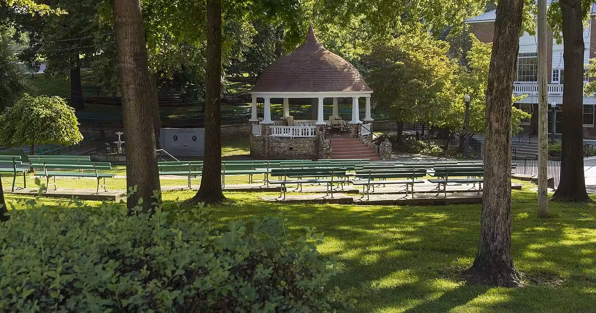 A view of the bandstand in the El Dorado Springs City Park El Dorado City Park 7145