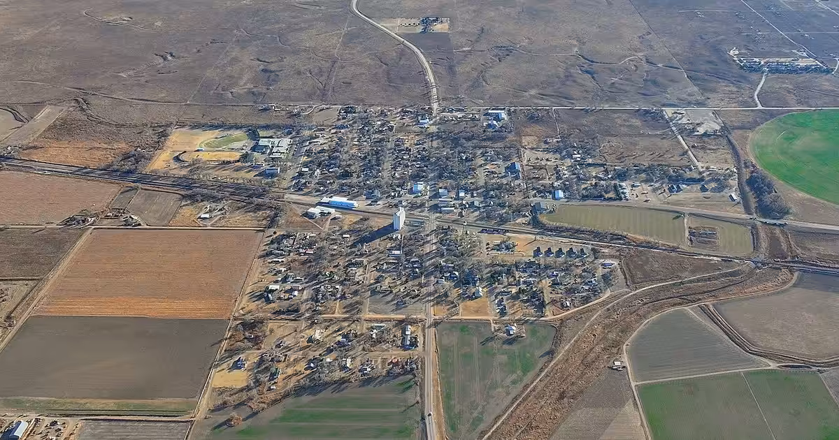 Aerial view of Granada, Colorado Aerial view of Granada, Colorado