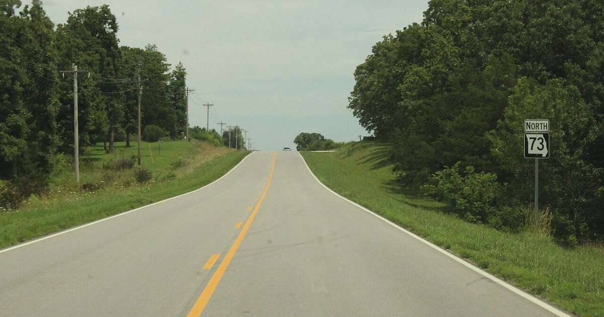 Missouri Route 73 near Buffalo, MO Missouri Route 73 near Buffalo, MO
