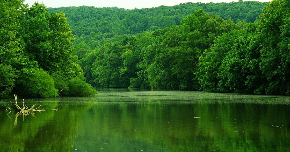 City Lake, an impoundment of the Falling Water River in Cookeville, Tennessee . City-lake-putnam-tn1