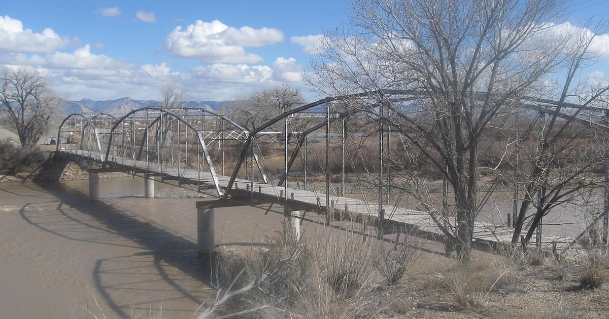 Taken of the Historic Bridge in Fruita, Colorado looking east along the Colorado River Historic Bridge Fruita Colorado