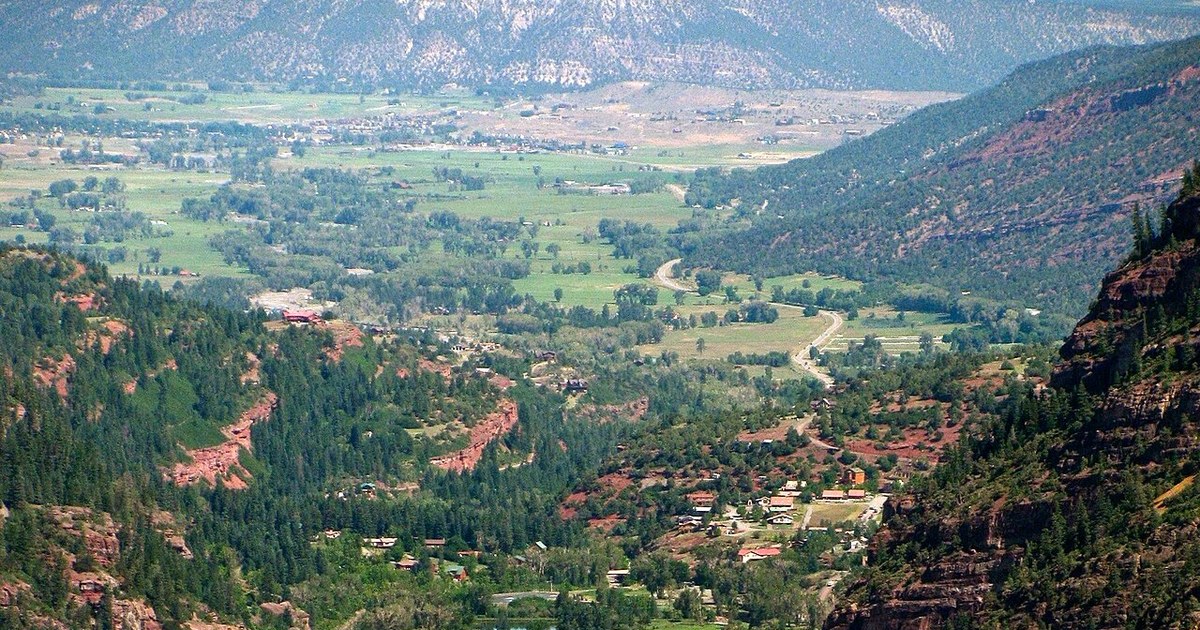 Ouray County, Colorado view from Ouray to Ridgway to Loghill Village LoghillVillageColorado