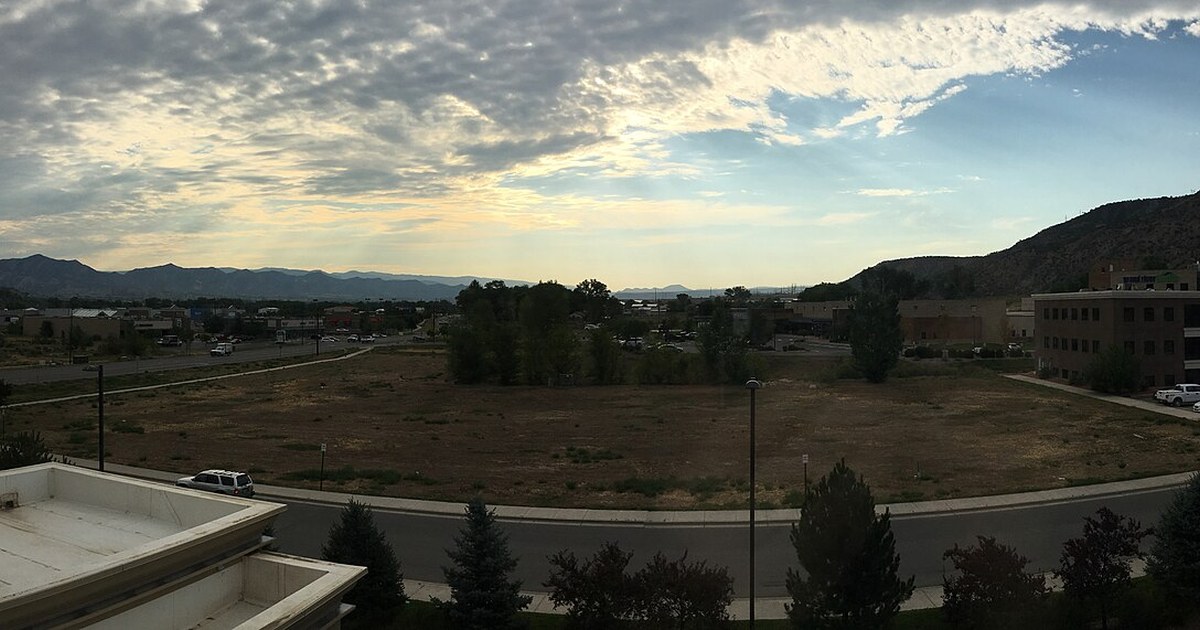 View east from the Hampton Inn in Rifle, Colorado in July 2017 Rifle Colorado 2017