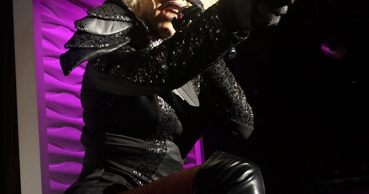 Sharon Needles performing at Play in Nashville, Tennessee, United States Sharon Needles Play