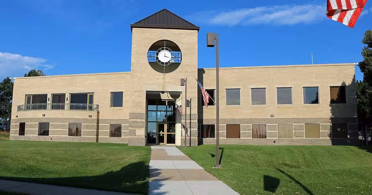 The Sheridan City Hall, located at 4101 South Federal Boulevard in Sheridan, Colorado. Sheridan, Colorado
