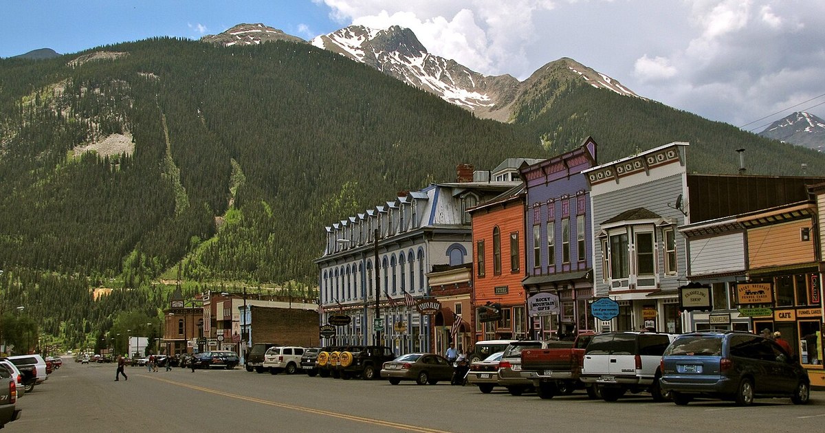 Downtown Silverton, Colorado, with its many colorful storefronts. Downtown Silverton, Colorado