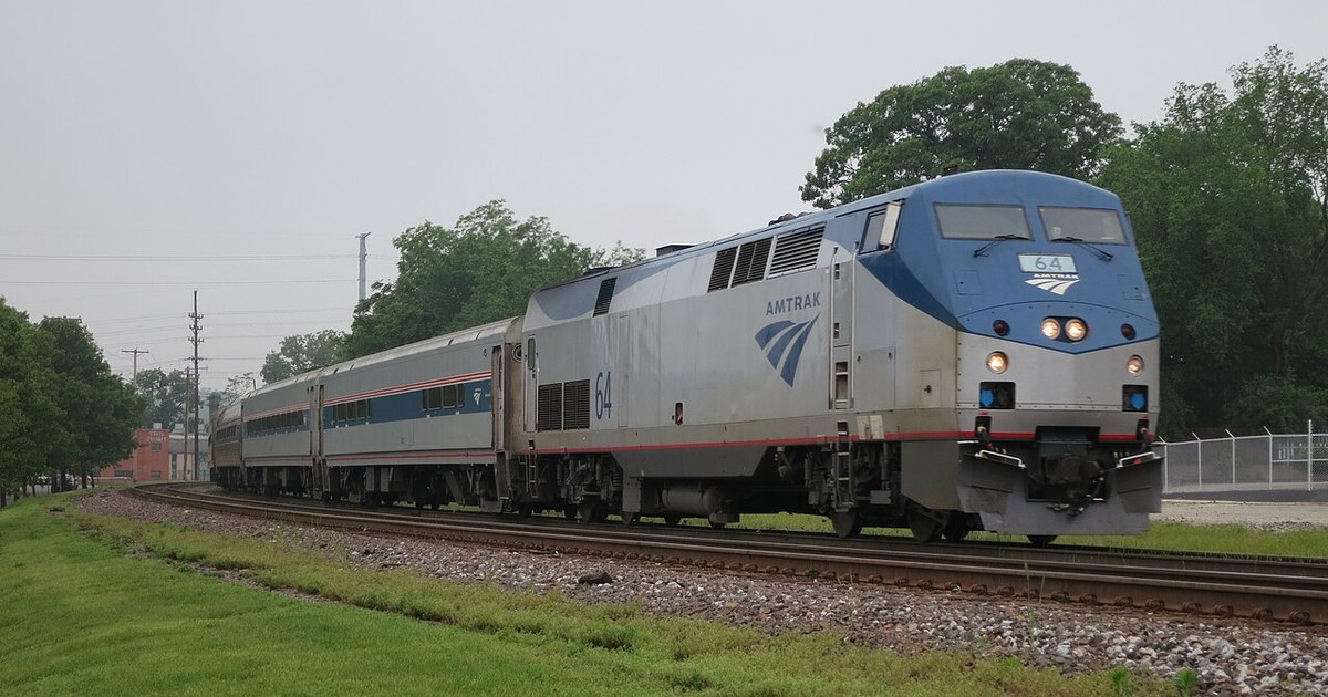 A Missouri River Runner in Maplewood, Missouri in 2012. Amtrak In Maplewood