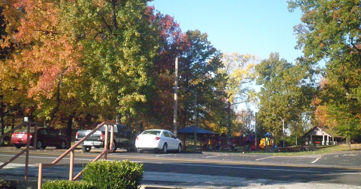 View of Baerveldt Park from Pagedale City Hall Baerveldt Park