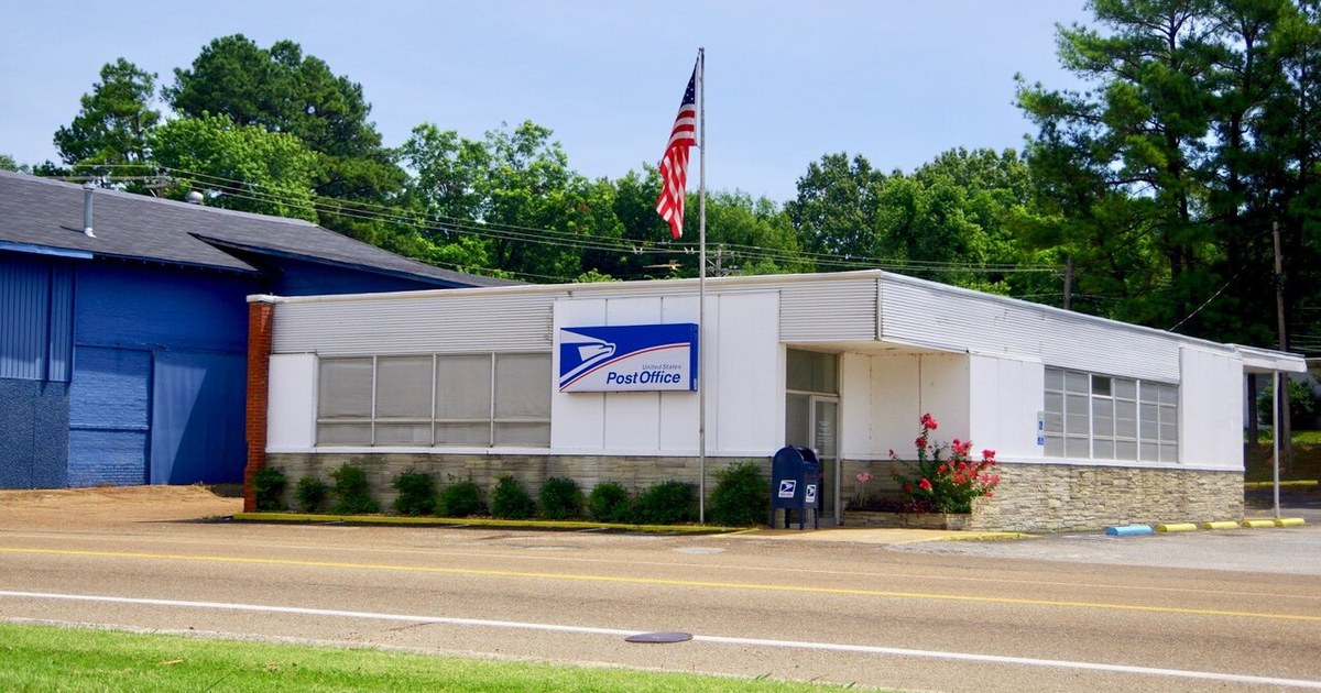 Post office in Bells, Tennessee, United States. Bells-post-office-tn
