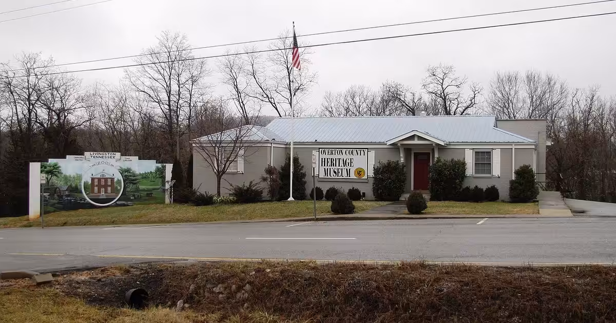 The Overton County Heritage Museum in Livingston, Tennessee, USA. Overton-county-heritage-museum-tn1