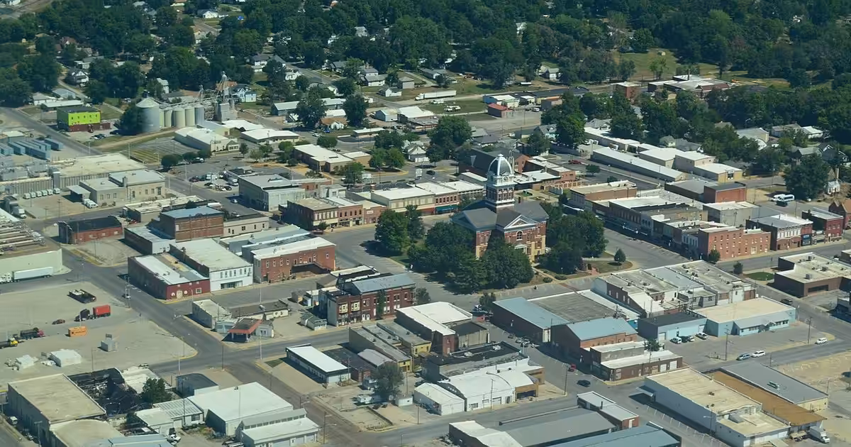 Aerial view of Marshall, Missouri Aerial view of Marshall, Missouri 9-2-2013